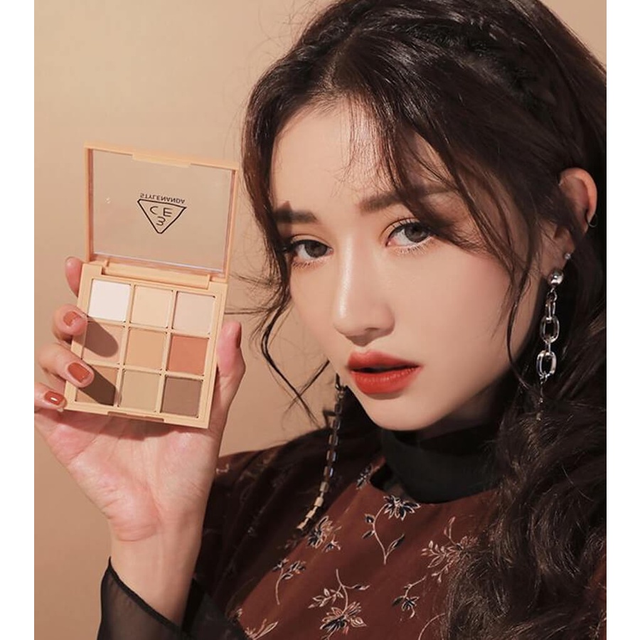Phấn Mắt 3CE Multi Eye Color 9 ô- Dear nude _ Smoother