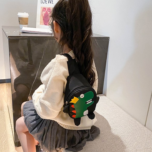 Túi đeo chéo, đeo trước ngực hình KHỦNG LONG phong cách Hàn Quốc dành cho bé trai, bé gái TX29