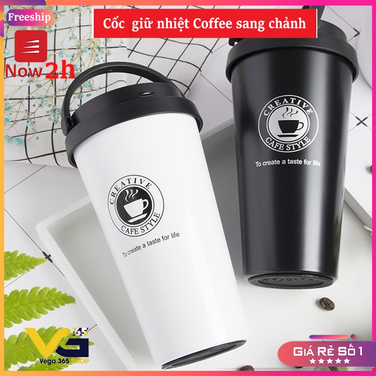 Bình Giữ Nhiệt , Ly Giữ Nhiệt Coffee House Inox 304 Sang Trọng