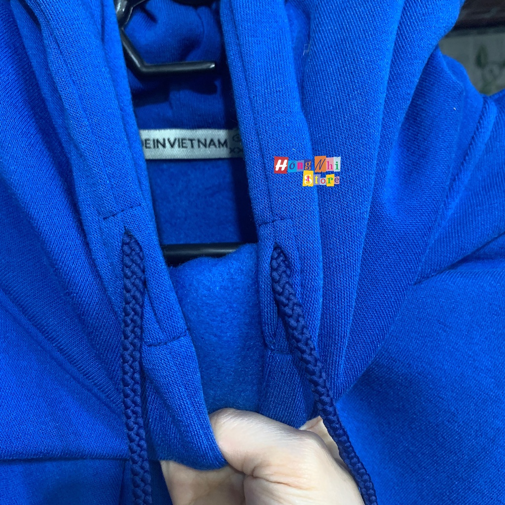 Áo Khoác Hoodie Trơn Ulzzang Unisex Màu Xanh Bích Chất Nỉ Bông Cao Cấp Dáng Rộng Nam Nữ -