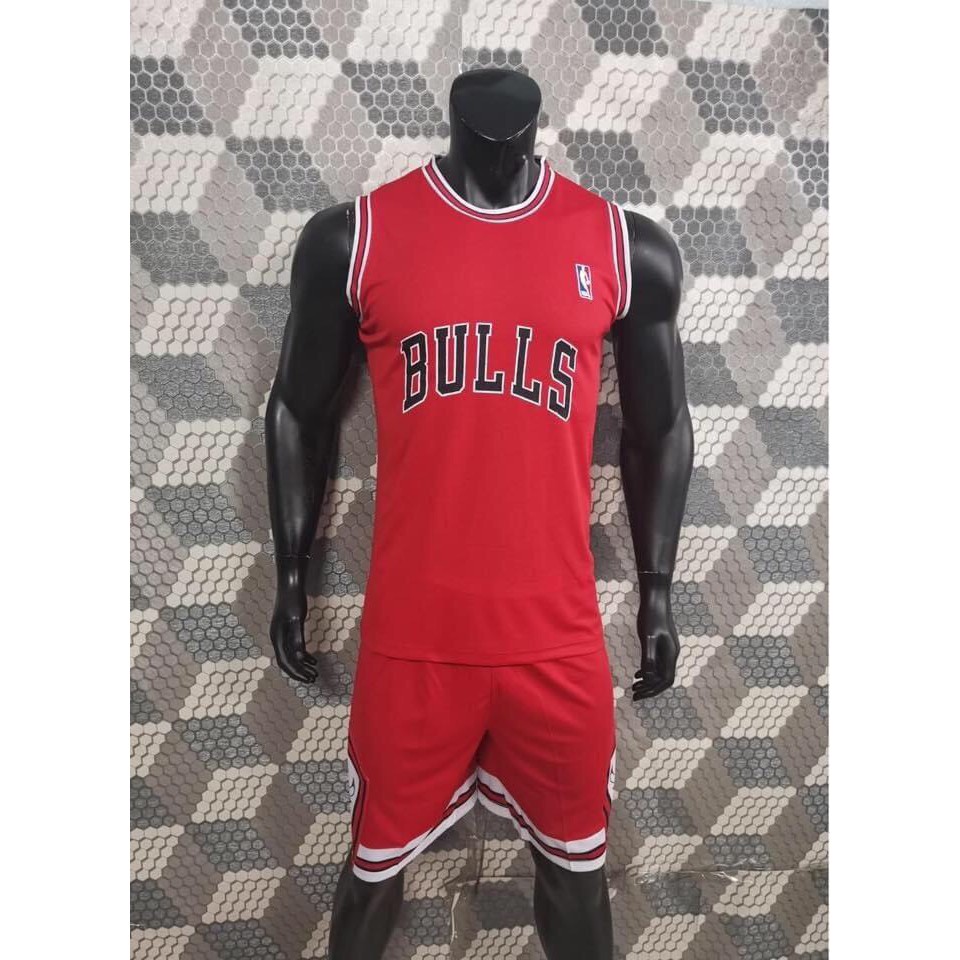 Bộ Quần Áo Bóng Rổ Bulls Đỏ