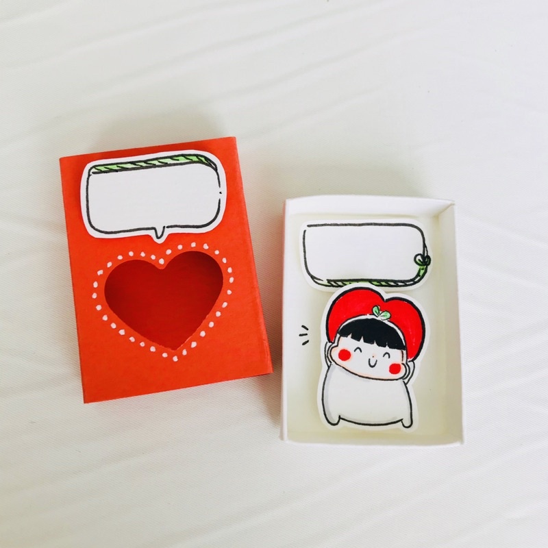 Hộp diêm handmade Tự tay viết lời nhắn, quà tặng cưng xỉu cho mọi dịp tặng người thương, bạn bè