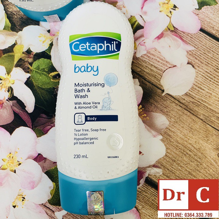 Sữa tắm gội Cetaphil⚜️FREESHIP⚜️ Sữa tắm gội Cetaphil cho bé ⚜️ Cetaphil Baby Gentle Wash &amp; Shampoo 230ml