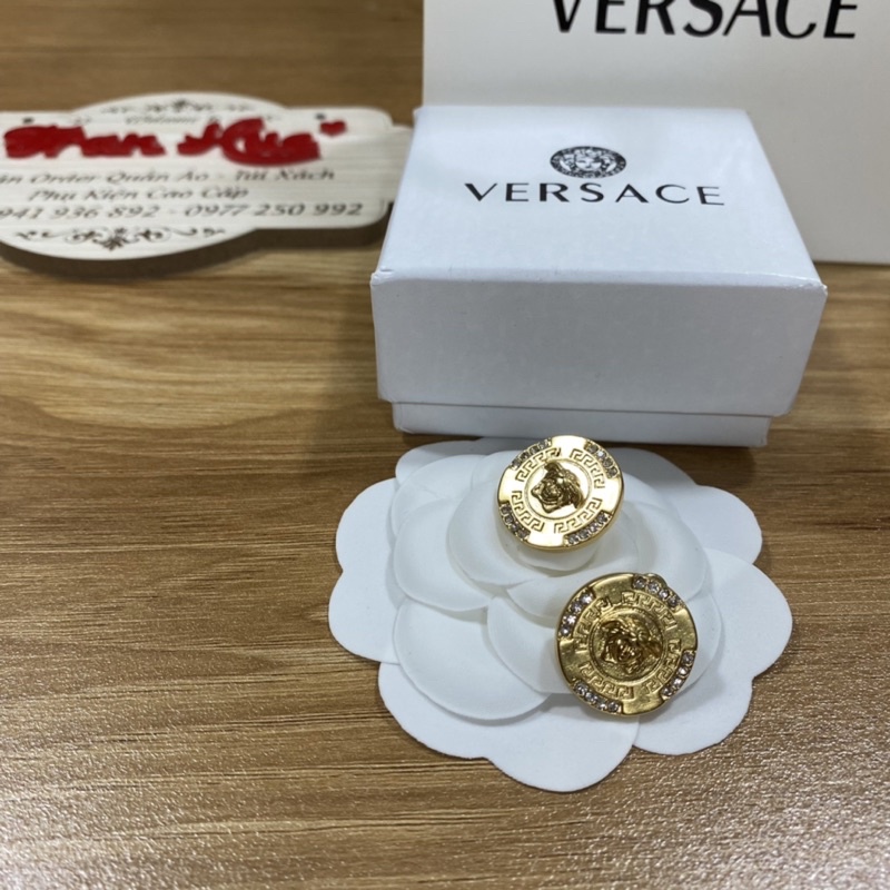 ẢNH THẬT-bông tai cao cấp versace full box