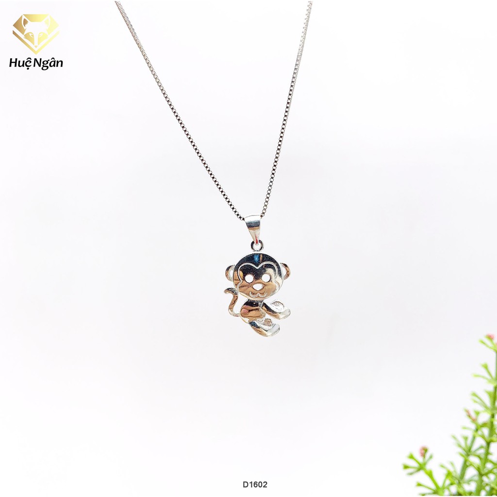 Dây chuyền bạc Ý 925 Huệ Ngân -Little Monkey D1602