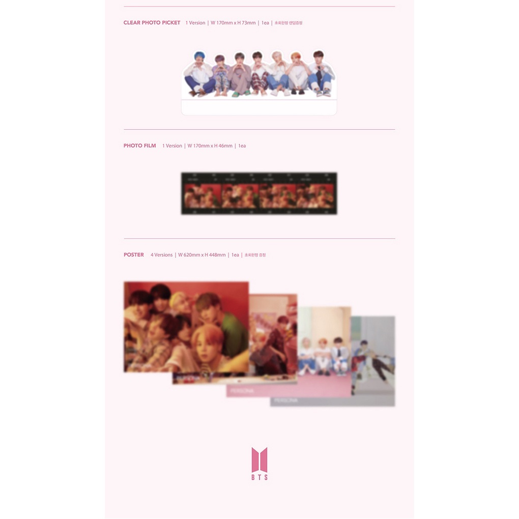 Mini album thứ 6 KPOP GOODS BTS Map of the Soul Persona