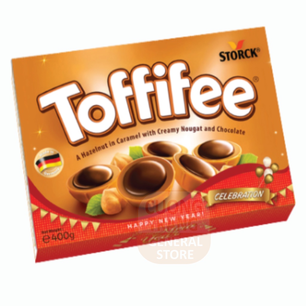 Kẹo caramen mềm phủ sôcôla nhân hạt dẻ toffifee 125g, 400g