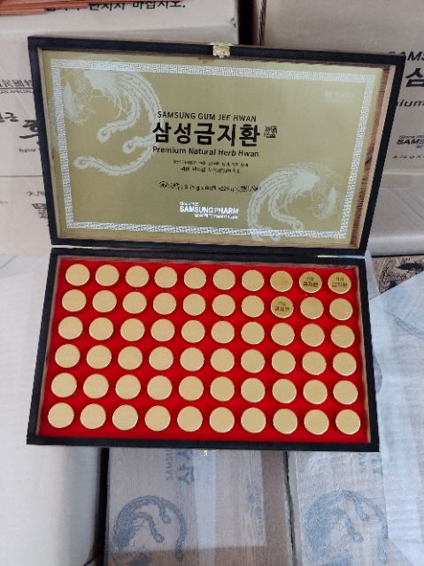 Thực phẩm bảo vệ sức khỏe SAMSUNG GUM JEE HWAN Hàn Quốc hộp gỗ 60 viên | BigBuy360 - bigbuy360.vn