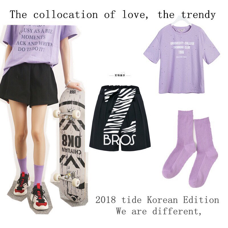 [100% COTTON] Tất nhún Hàn Quốc Nam Nữ – Kiểu dáng Vintage Vớ len gân tăm nhỏ cổ cao (dài) | BigBuy360 - bigbuy360.vn