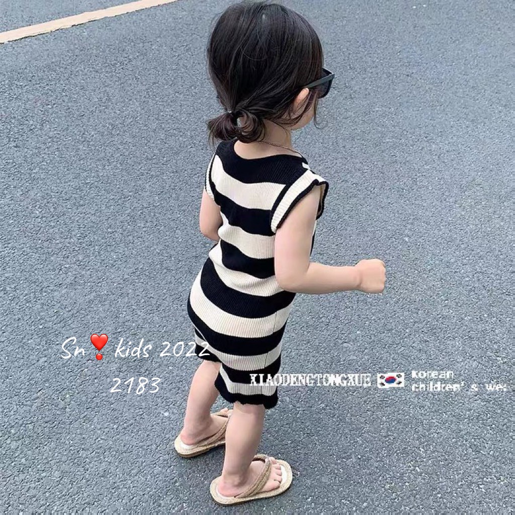 VÁY BODY SÁT NÁCH KẺ ĐEN CỰC TRENDY CHO BÉ TONYMEDIA