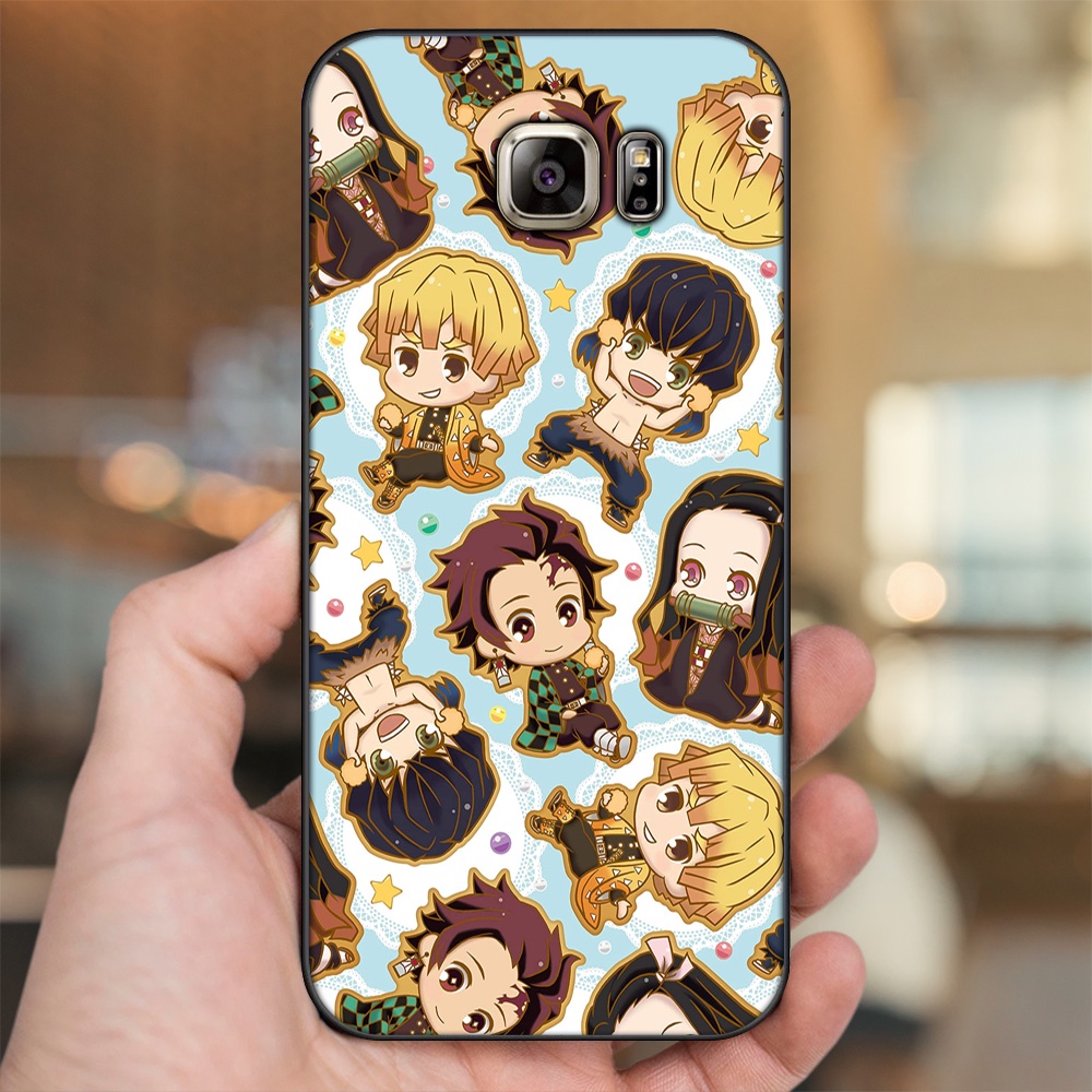 Ốp lưng Samsung Note 5 viền đen in hình Zenitsu Kimetsu no Yaiba