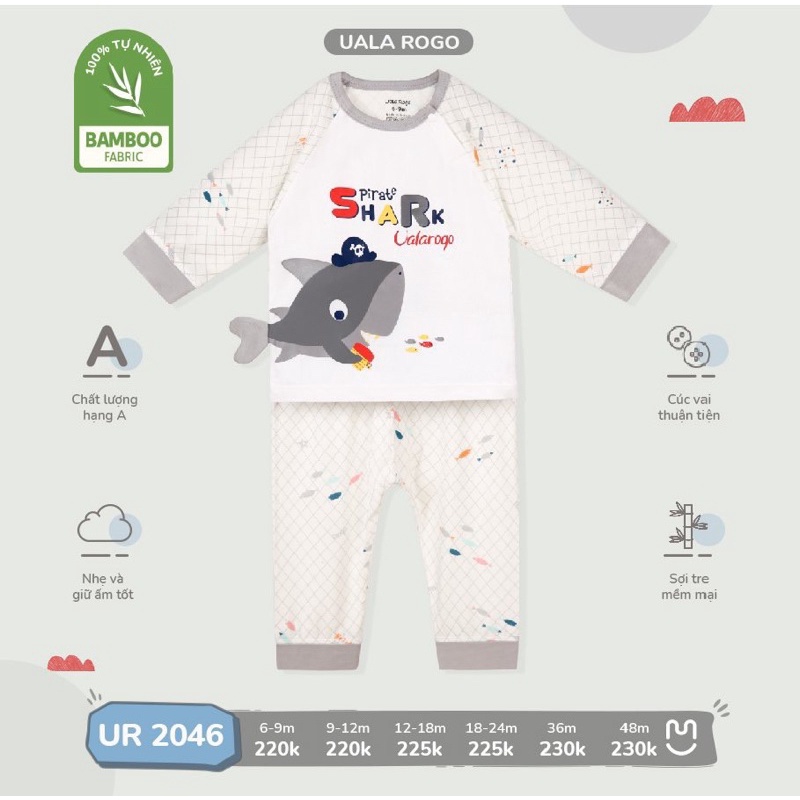 Bộ Cài Vai Dài Tay Uala Rogo UR 2046