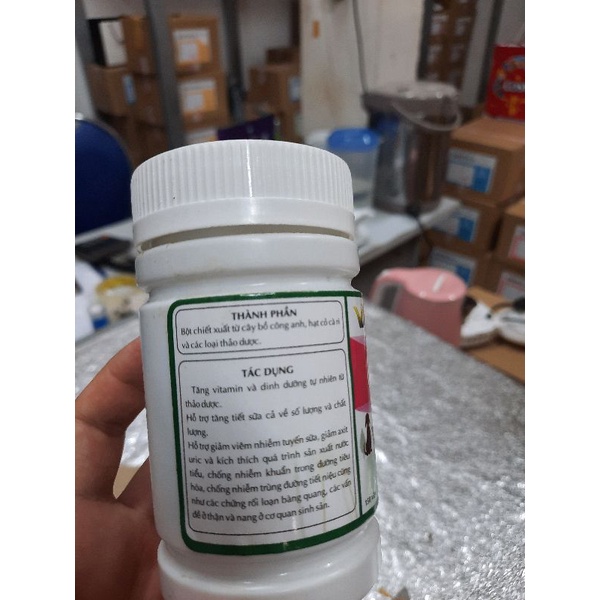 Kích sữa- tăng tiết sữa- giảm viêm tuyến sữa chó mèo- C Milk ( hộp 150v)