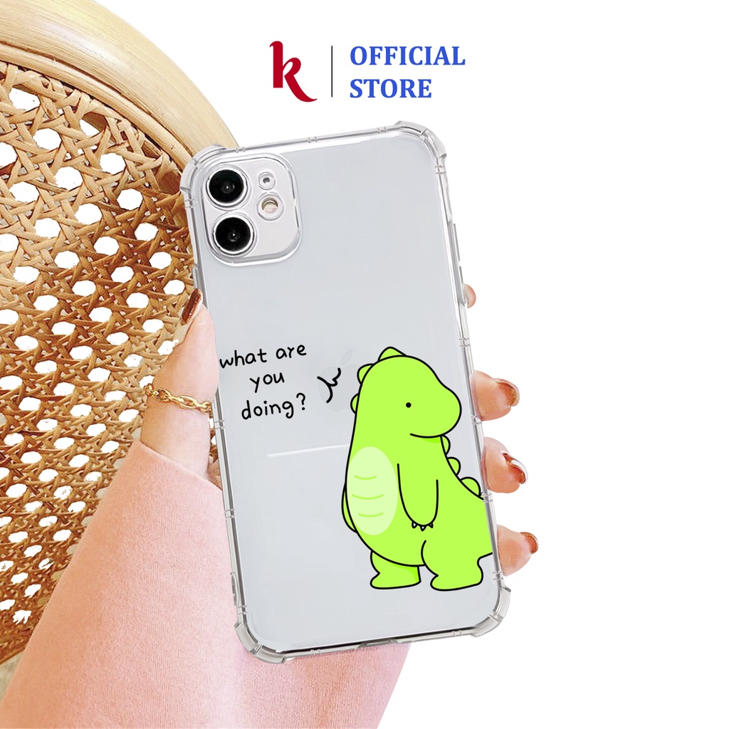 Ốp lưng iphone cao cấp khủng long đứt đuôi case 15 pro max 15plus 14 13 12 promax 11 mini 6 6s 7 8 plus x xr xs Se