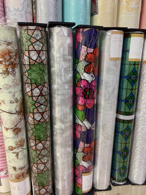 Giấy Dán Kính 3D hoạ tiết khổ 90