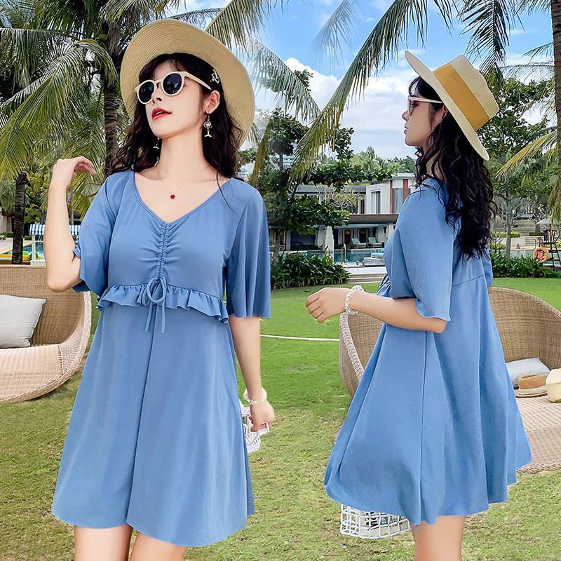 Tăng mã áo tắm Nữ Áo tắm lỏng lẻo Gián mỏng Bảo thủ Bãi biển MM Đồ bơi MM | BigBuy360 - bigbuy360.vn