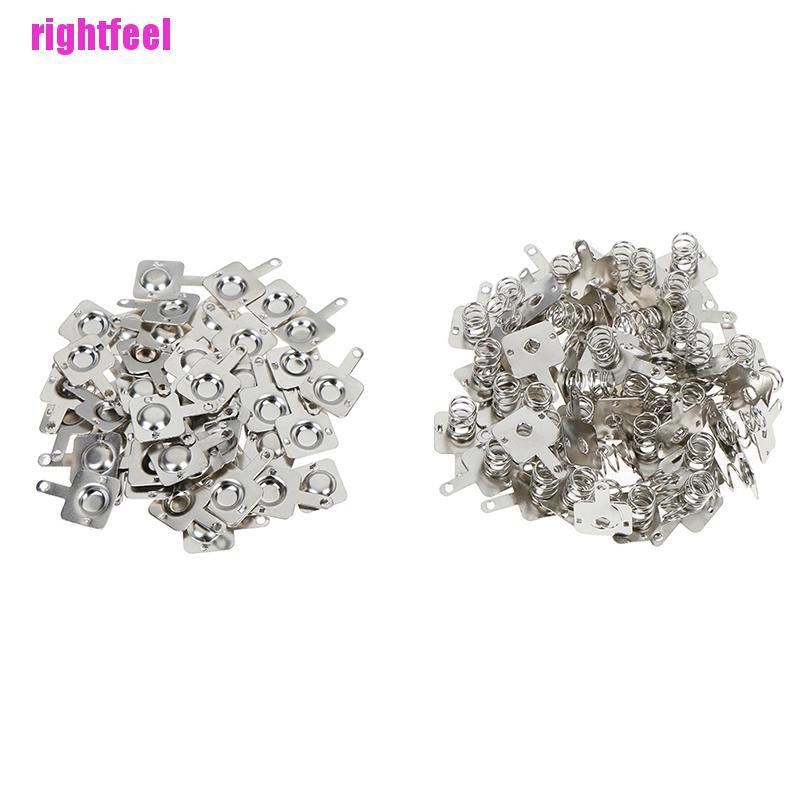 Bộ 50 Cặp Lò Xo Kết Nối Pin aa / aa