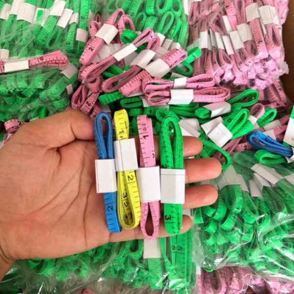 Thước Dây Mềm Đầu Thép H4 Đo Vòng Bụng Eo 3 Vòng Kiểm Tra Sức Khỏe 1.5 Mét - Đo Quần Áo, Quà Tặng Giảm Cân