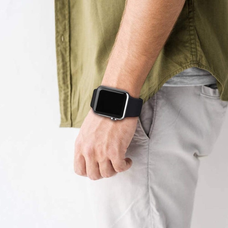 Dây Đeo Silicone Thay Thế Cho Đồng Hồ Thông Minh series 7 45mm 41mm iwatch 6 5 4 44mm 42mm