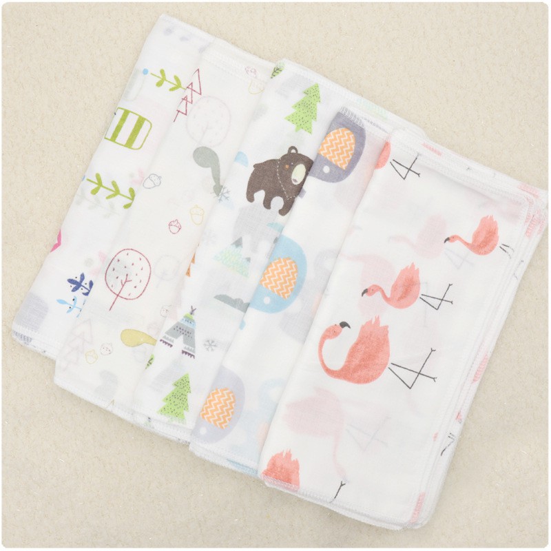 Khăn Sữa Sợi Tre Nhật 2 lớp 30x30cm Kiến Baby Store