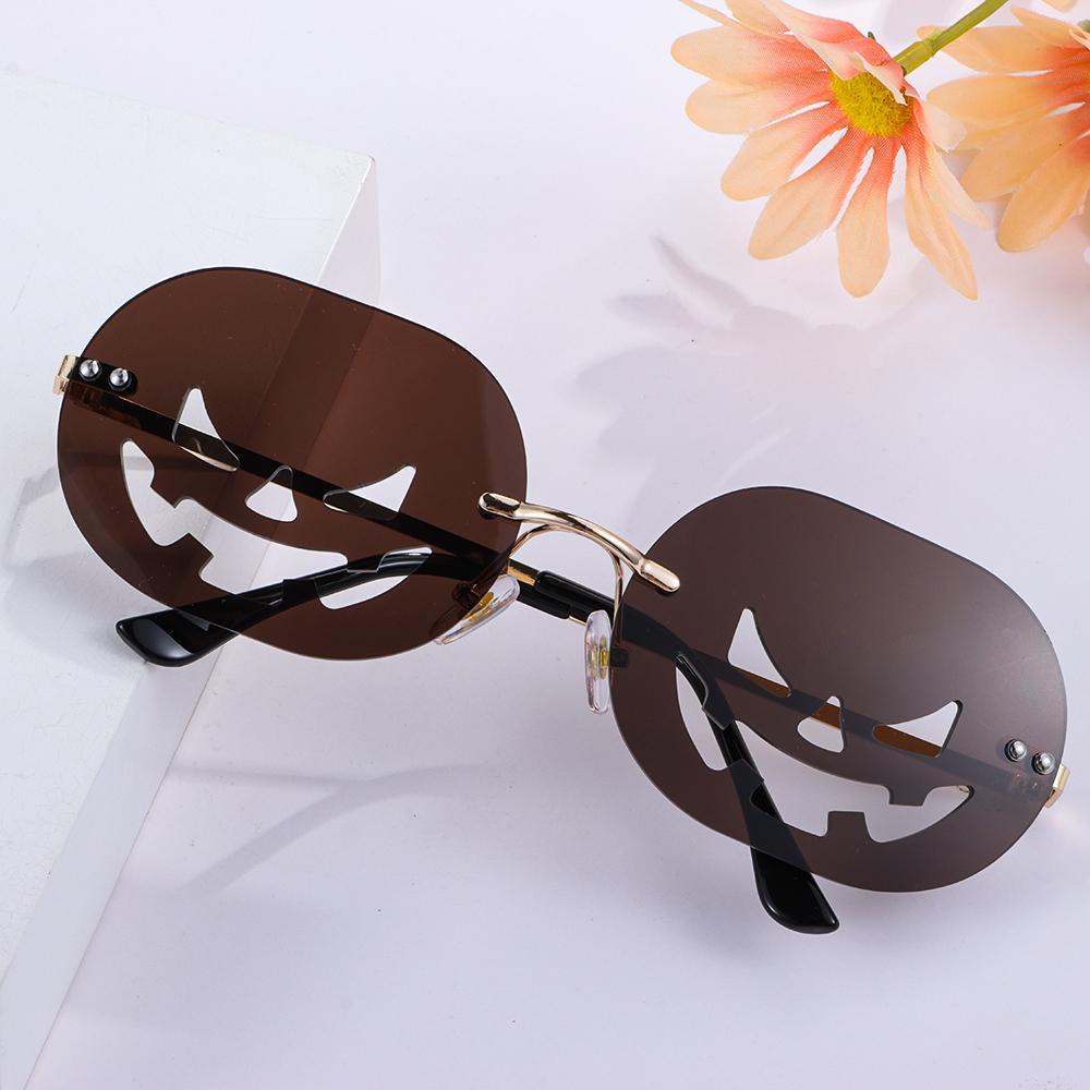 Kính Mát Gọng Oval Hình Bí Ngô Vui Nhộn