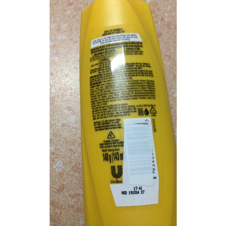 5 chai dầu xả sunsilk bơ và tinh dầu từ tự nhiên 142ml