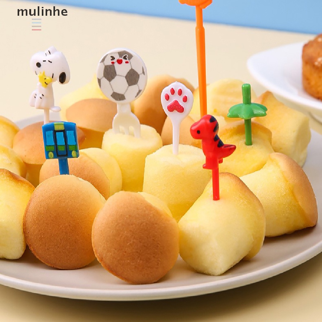 Nĩa Ăn Trái Cây / Tráng Miệng Mini Họa Tiết Hoạt Hình Dễ Thương Cho Bé vn