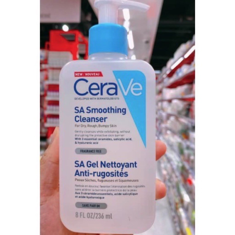Sữa rửa mặt cho làm mềm mịn da Cerave SA Smoothing cleanser 236ml | BigBuy360 - bigbuy360.vn