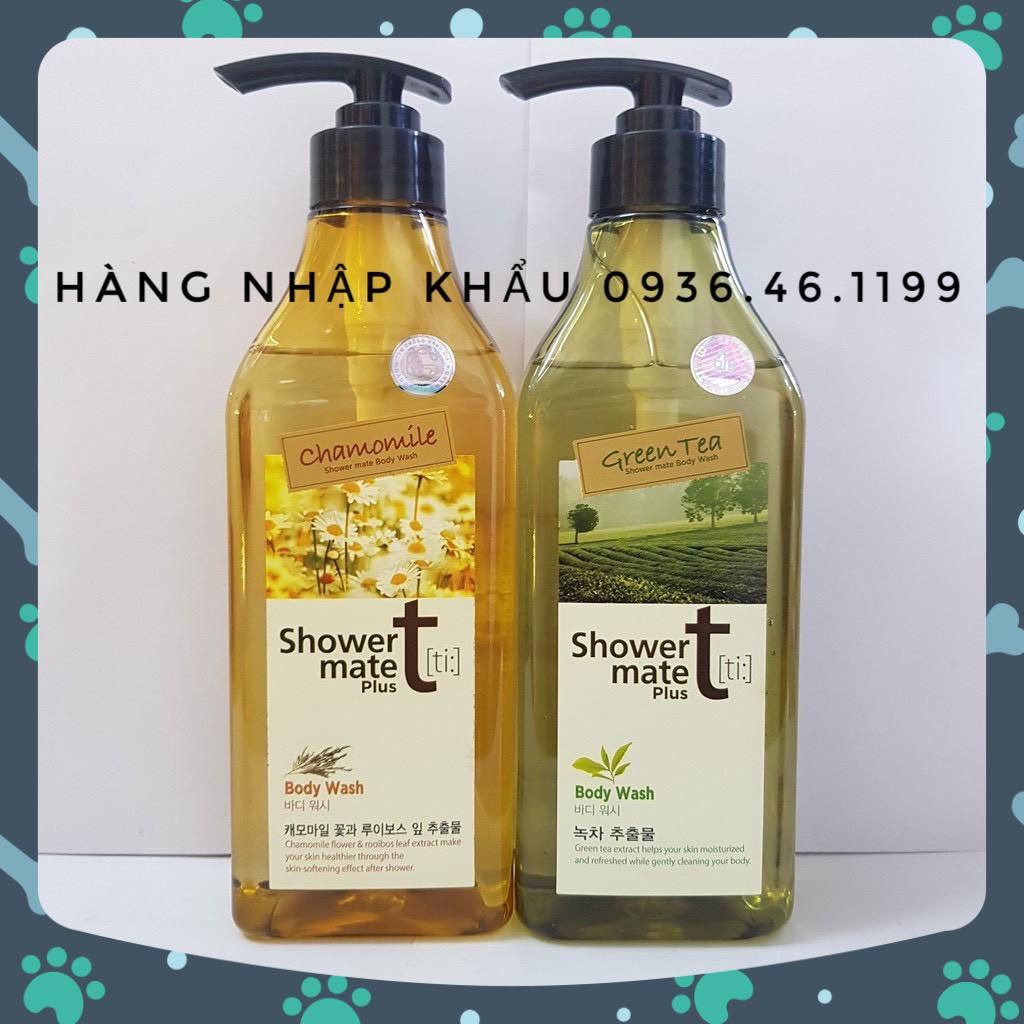 Sữa Tắm Tinh Chất Trà Xanh Shower mate green tea 550g (dưỡng ẩm ,làm sạch,hương thơm nhẹ nhàng)