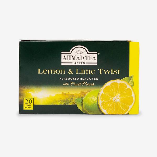 Trà Chanh Ahmad 40g - Ahmad Lemon &amp; Lime Tea 40g/20bags (túi lọc có bao thiếc - 20 túi/hộp)