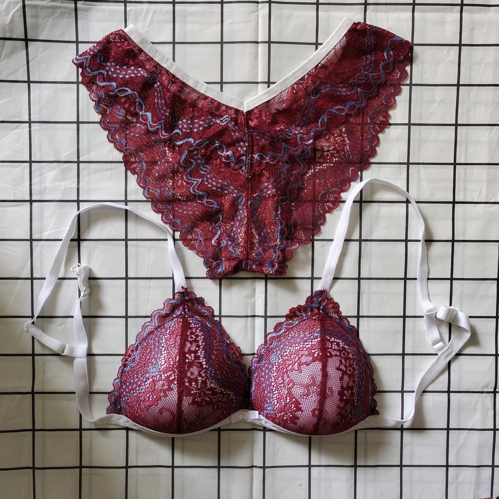 Set Bra - Bralette ren sexy không gọng, mút mỏng - Màu ruốc họa tiết - NY06 | BigBuy360 - bigbuy360.vn