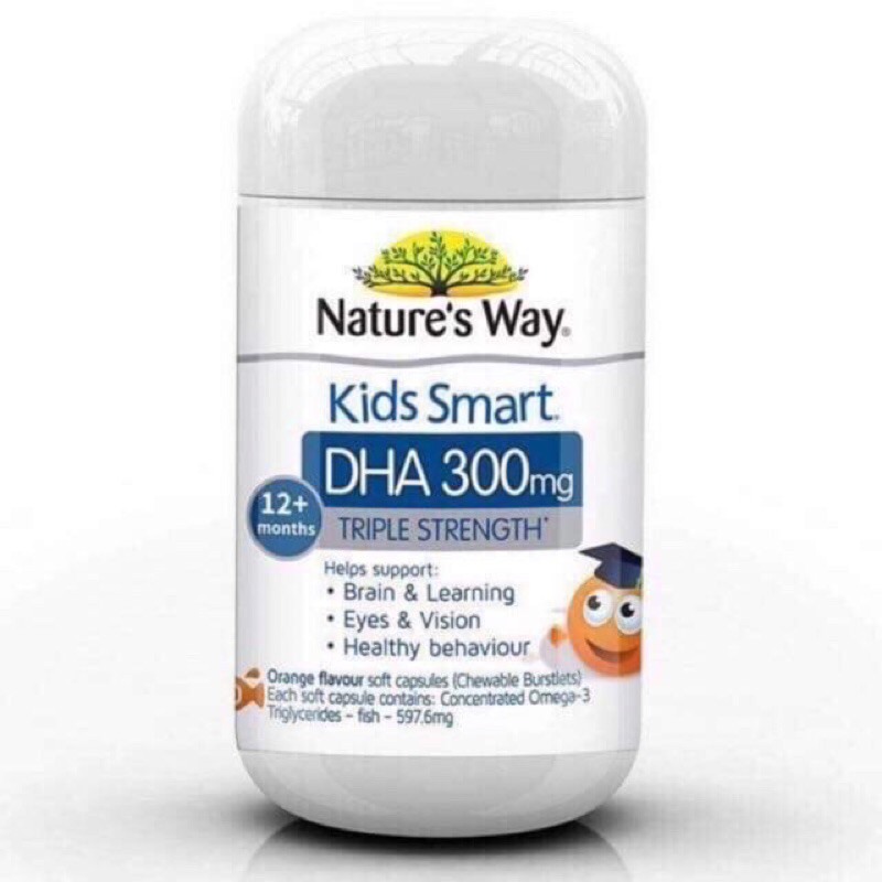 Kẹo bổ sung trí não Nature's Kid smart DHA 300mg