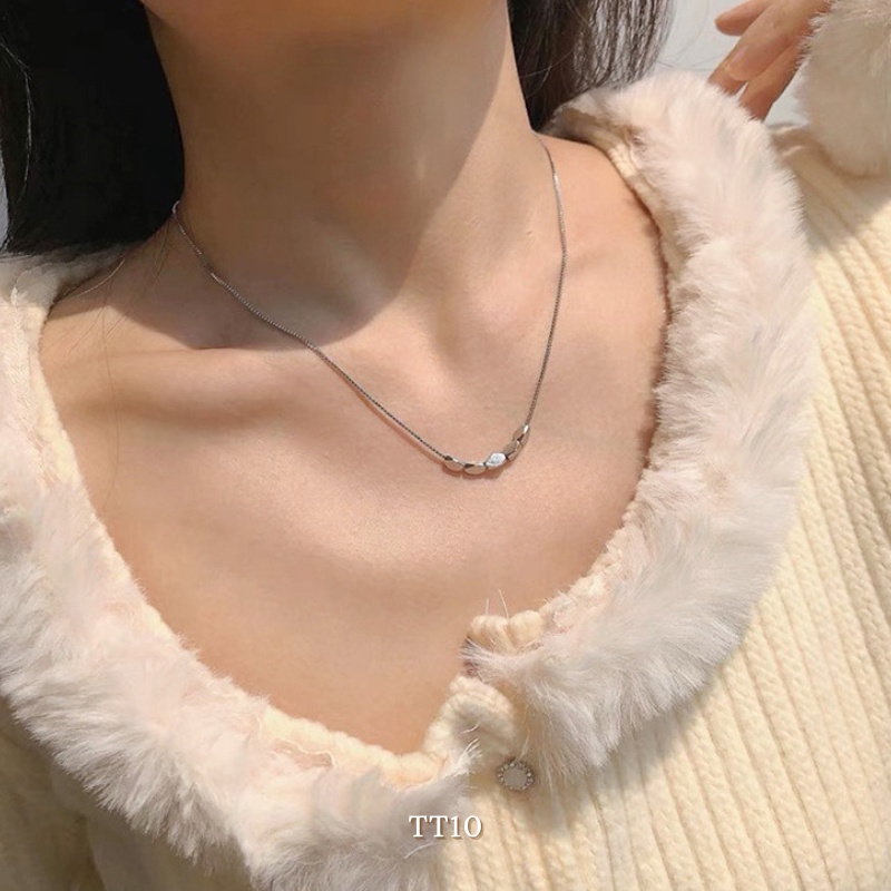[KHÔNG ĐEN GỈ] Dây chuyền titan, vòng cổ nữ thép không gỉ cá tính basic đơn giản - Mely TT10
