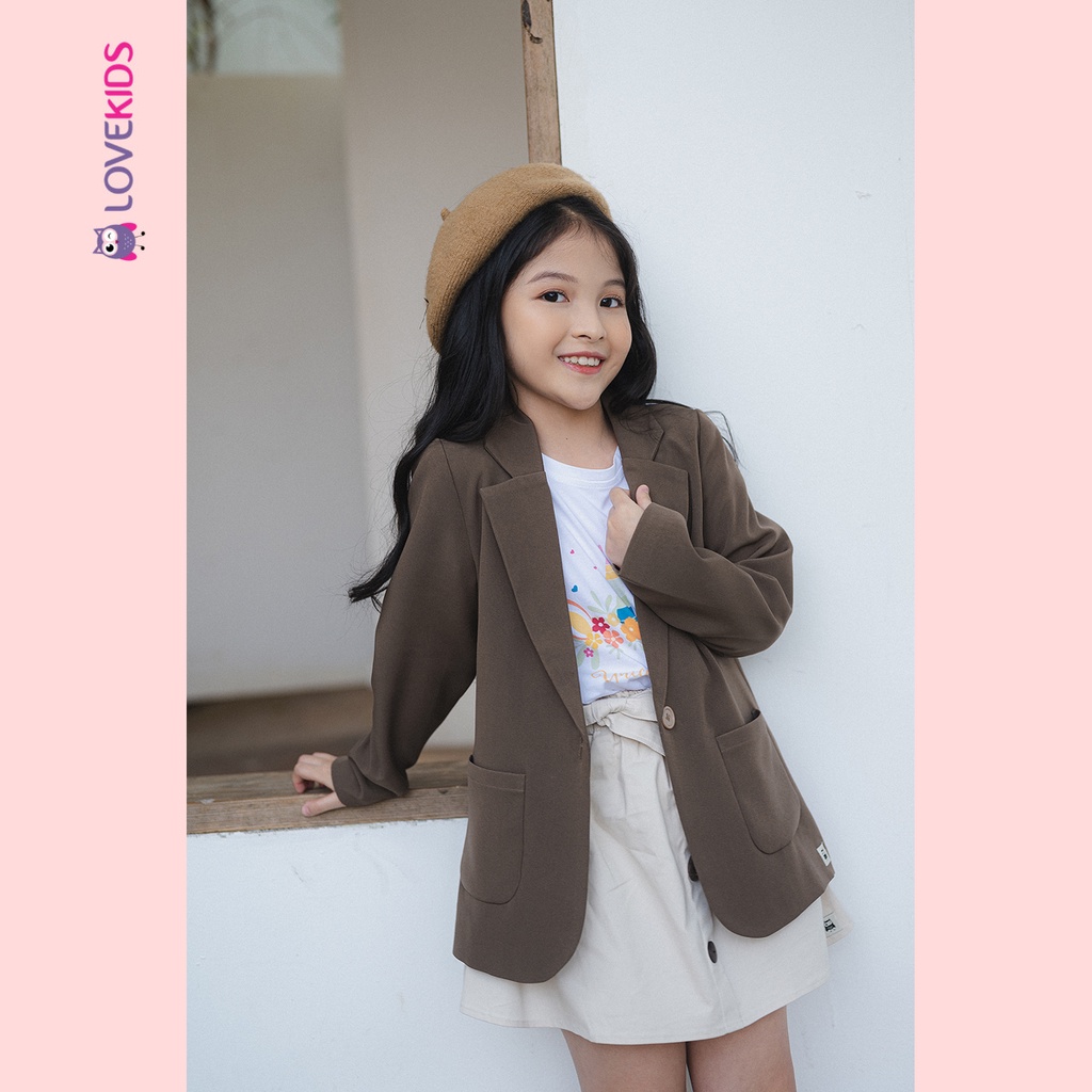 Áo khoác dạng vest dáng dài bé gái - Lov thumbnail