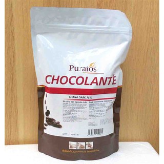 Sôcôla Nút Đen Nguyên Chất 75% 1Kg