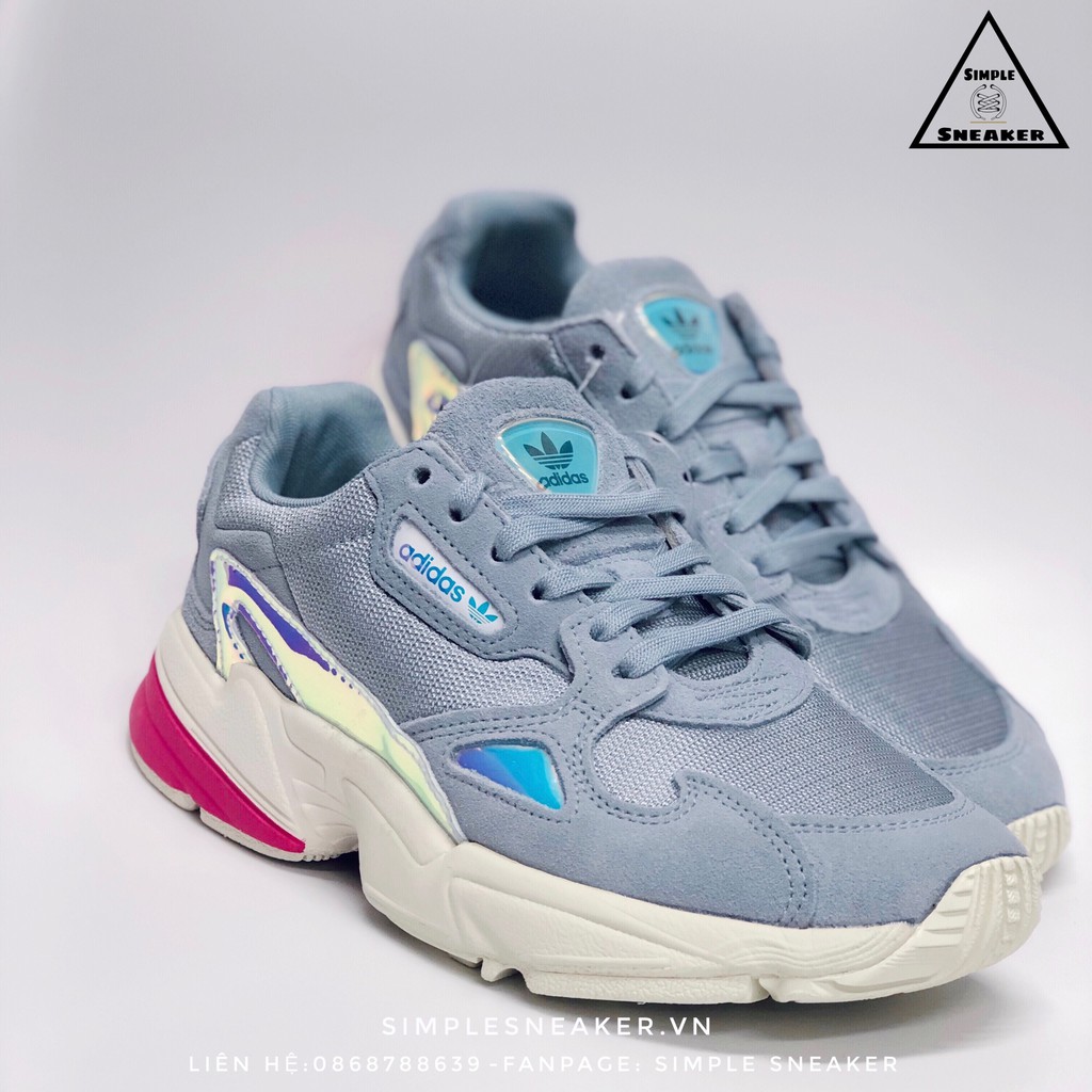 Giày Sneaker Nữ Adidas FalconFREESHIP Adidas Falcon Light Grey Chính Hãng - Giày Adidas Auth [EG2676] - Simple Sneaker