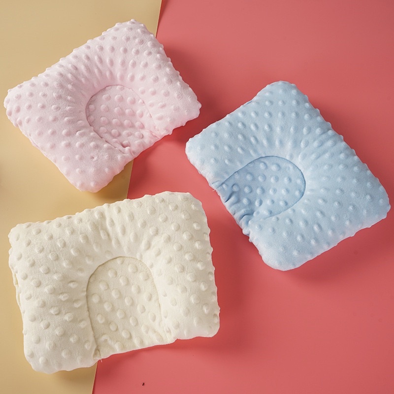 BooBoo Baby - Gối lõm, gối bông mềm chống méo đầu phù hợp cho trẻ sơ sinh có thành chặn