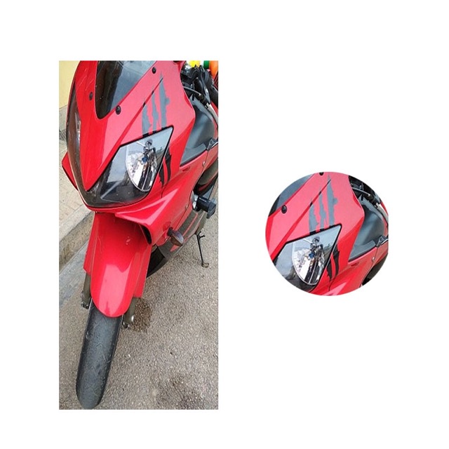 1 Miếng Dán Đèn Pha Xe Hơi Hình Móng Vuốt Quái Vật Bằng vinyl