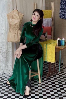 Áo dài nhung