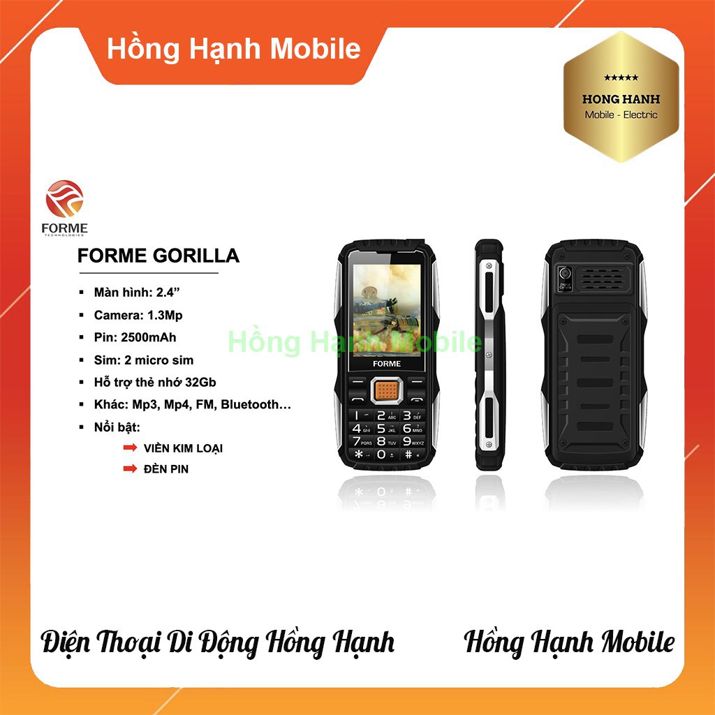 Điện Thoại Forme Gorilla - Hàng Chính Hãng I Nguyên Seal I Hàng Công Ty - Shop Điện Thoại Hồng Hạnh