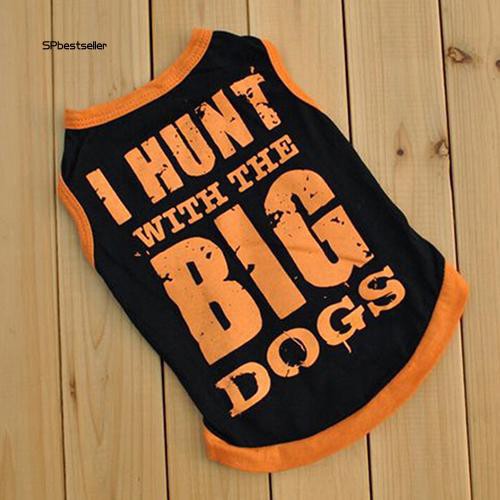 Áo thun in chữ thời trang mùa hè cho cún cưng