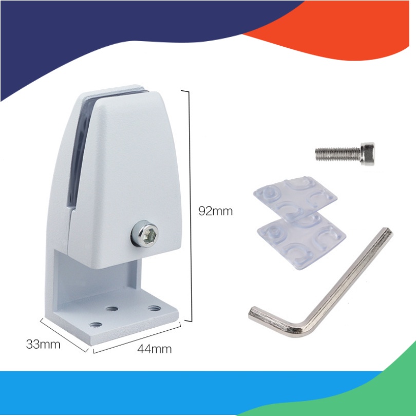 🛑 🛑 Kẹp vách ngăn trắng - 1 Cái - Kẹp Kính Mặt Bàn 🛑