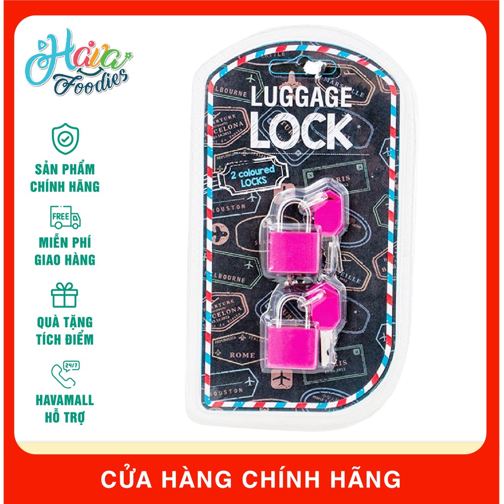 Ổ Khóa Hành Lý 4 Màu Uncle Bills