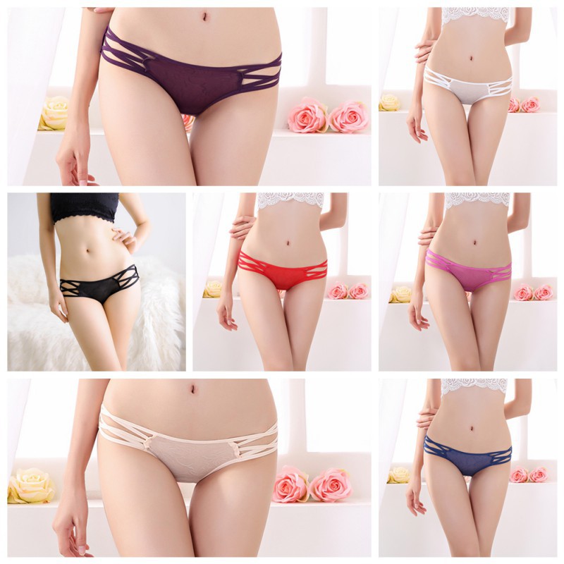Quần lót dây thiết kế màu trơn gợi cảm cho nữ