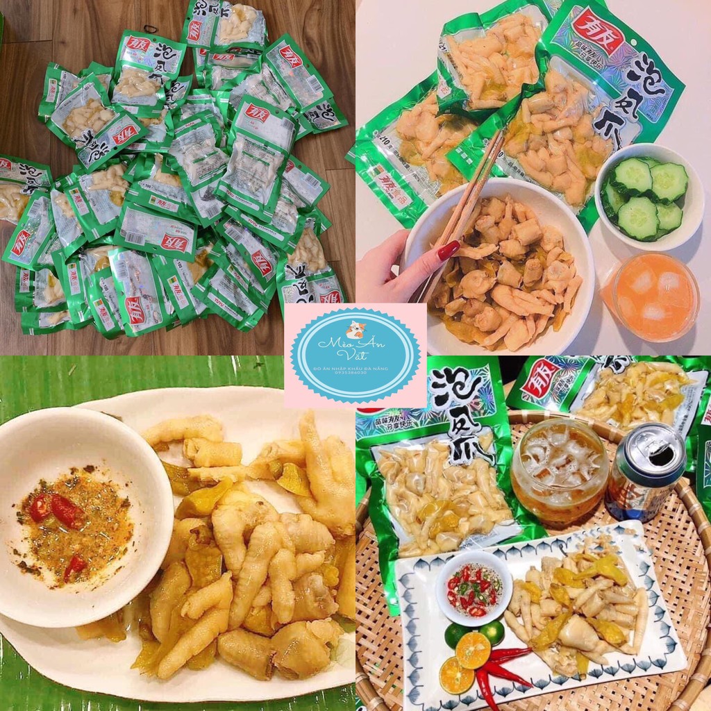 Chân Gà Cay 😍 YUYU Trùng Khánh 👍 210g- Mèo Ăn Vặt