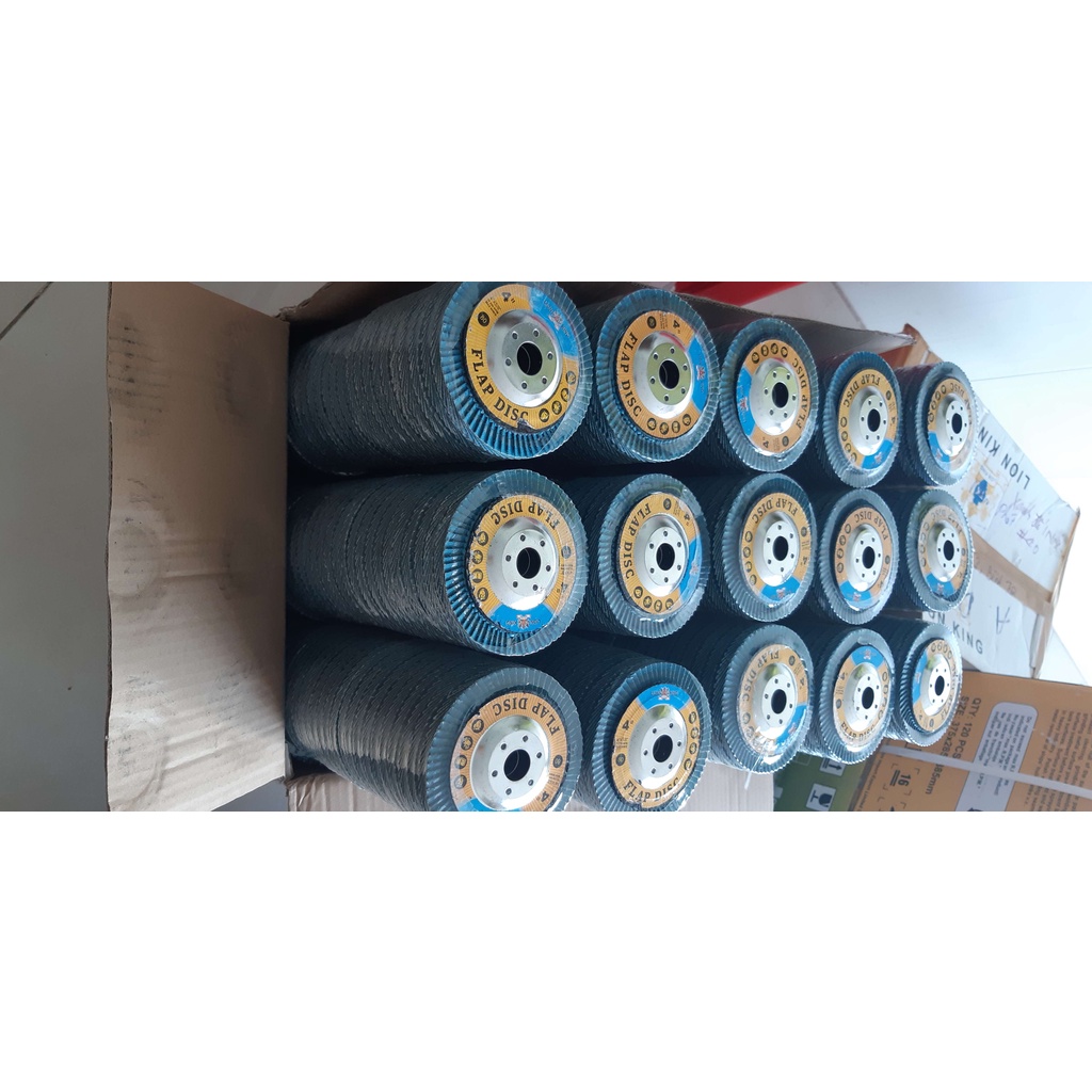 NHÁM XẾP XANH LIONKING #40, #60, #80 ĐẾ INOX 75