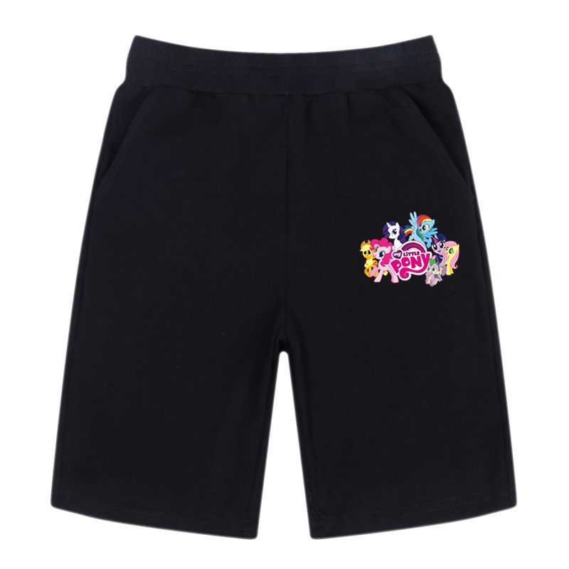 trẻ em cô gái nhỏ của tôi quần short ngựa mùa hè Quần cotton ngắn Unicorn