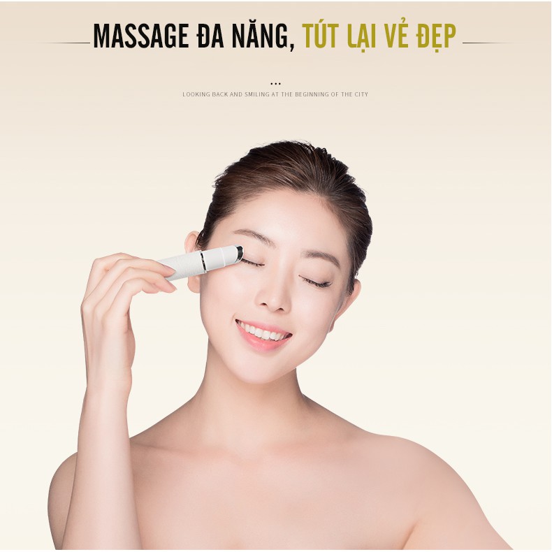 Máy massage đa năng ngăn nếp nhăn mắt/xóa thâm môi/tái tạo collagen Kskin KD992