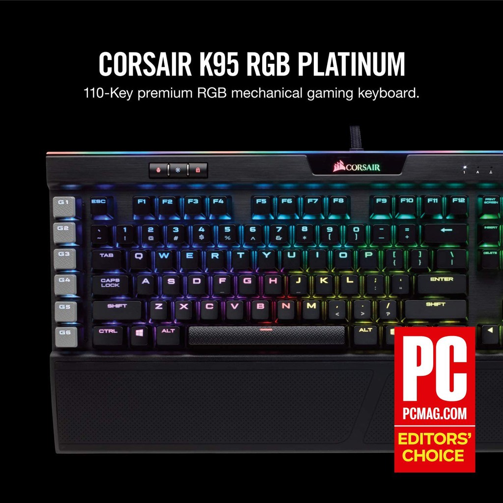 Bàn Phím Cơ Gaming Corsair K95 Platinum RGB Cherry Mx Speed