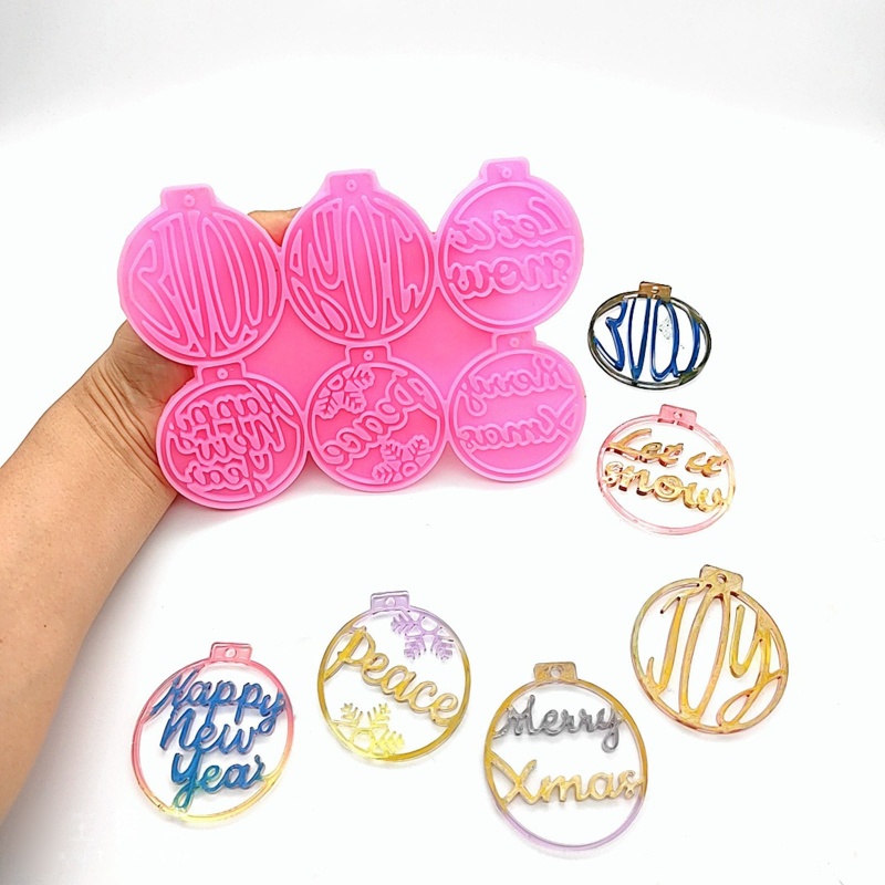 Khuôn Làm Trang Sức Bằng Nhựa Resin Phong Cách Giáng Sinh